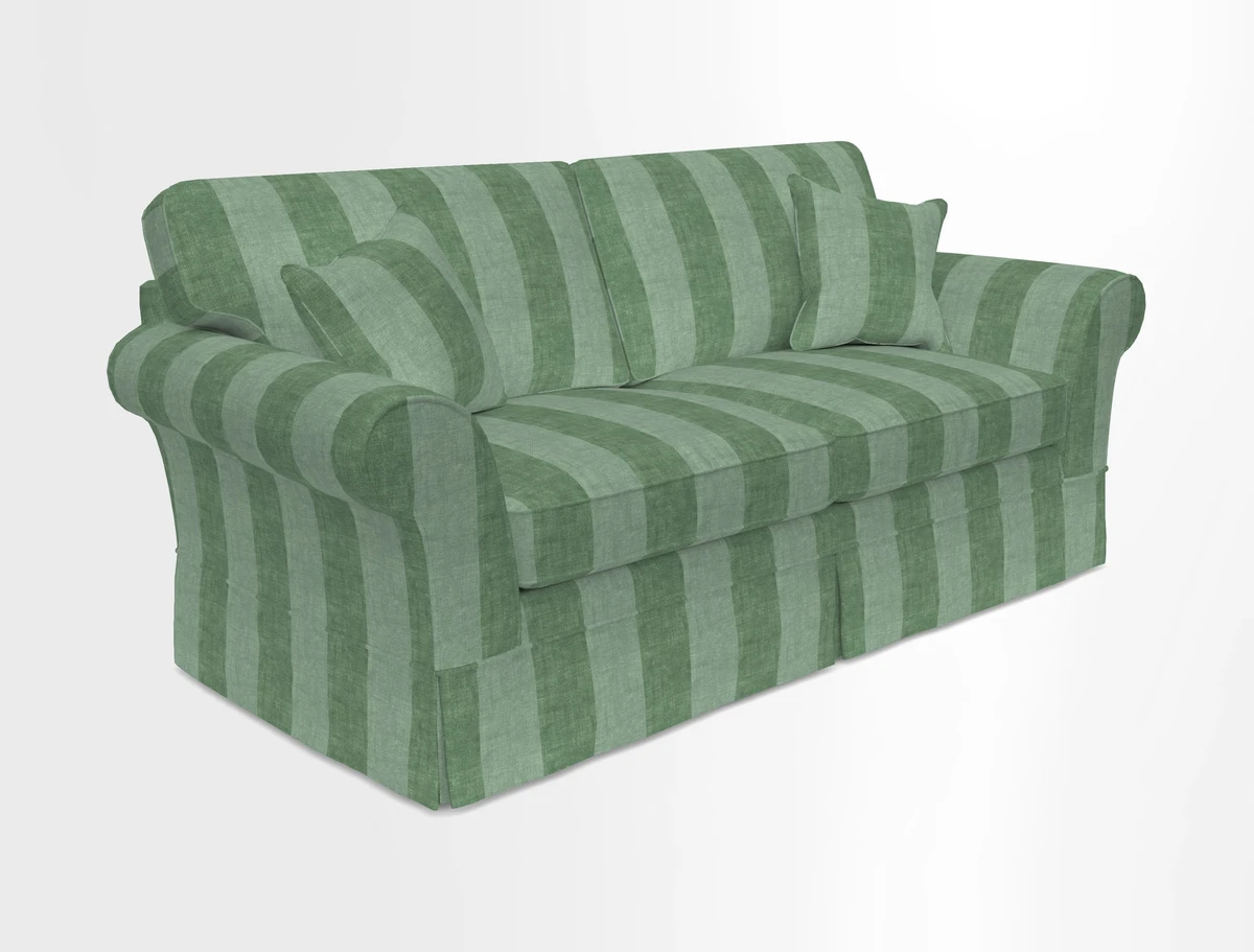 Lanhydrock 3 Seater Sofa in Floral Linens Lela Mystery Indigo