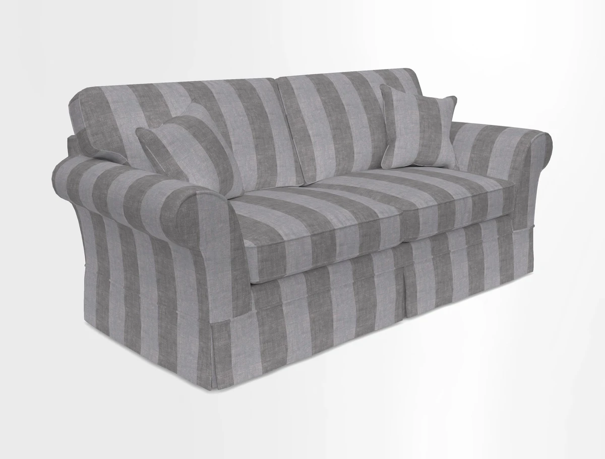 Lanhydrock 3 Seater Sofa in Floral Linens Lela Mystery Indigo