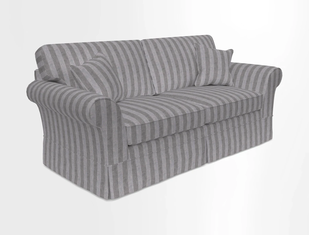 Lanhydrock 3 Seater Sofa in Floral Linens Lela Mystery Indigo