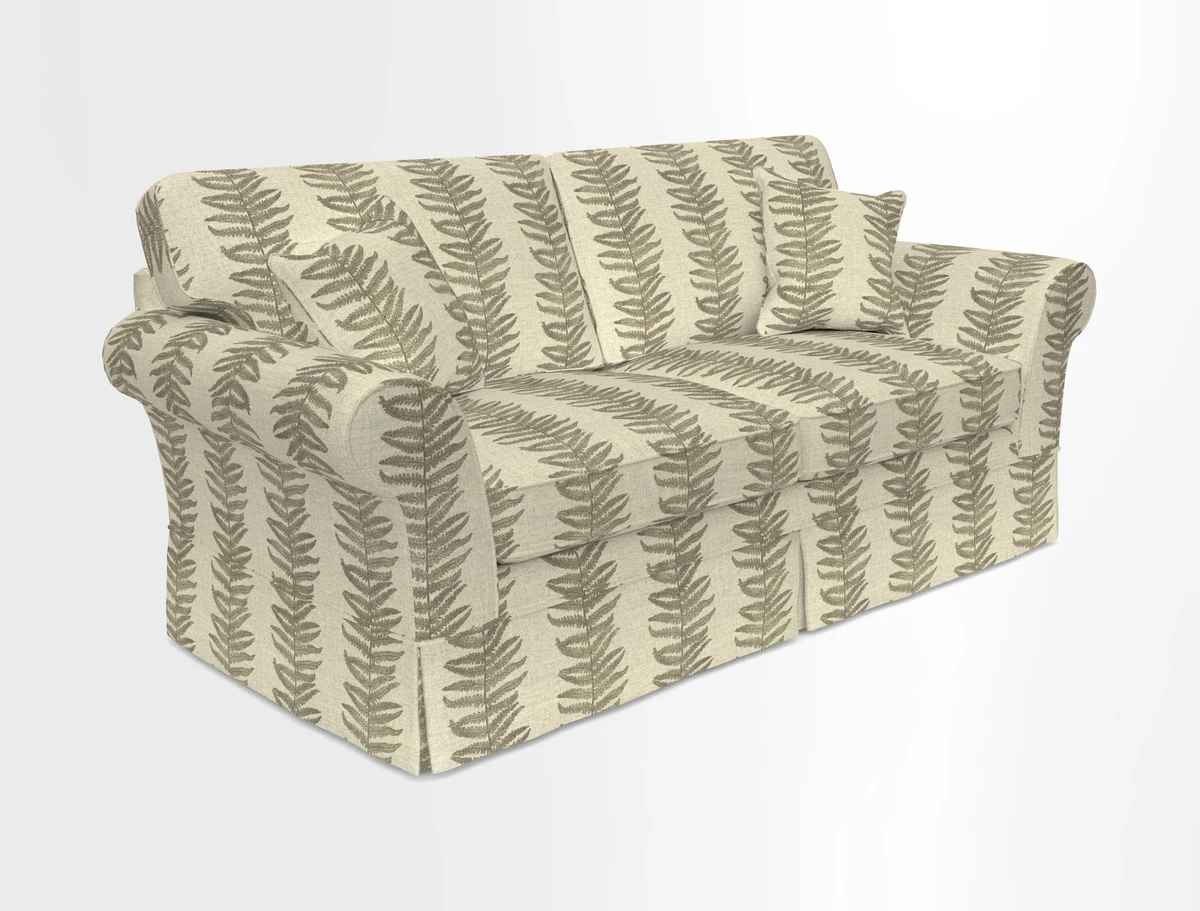 Lanhydrock 3 Seater Sofa in Floral Linens Lela Mystery Indigo
