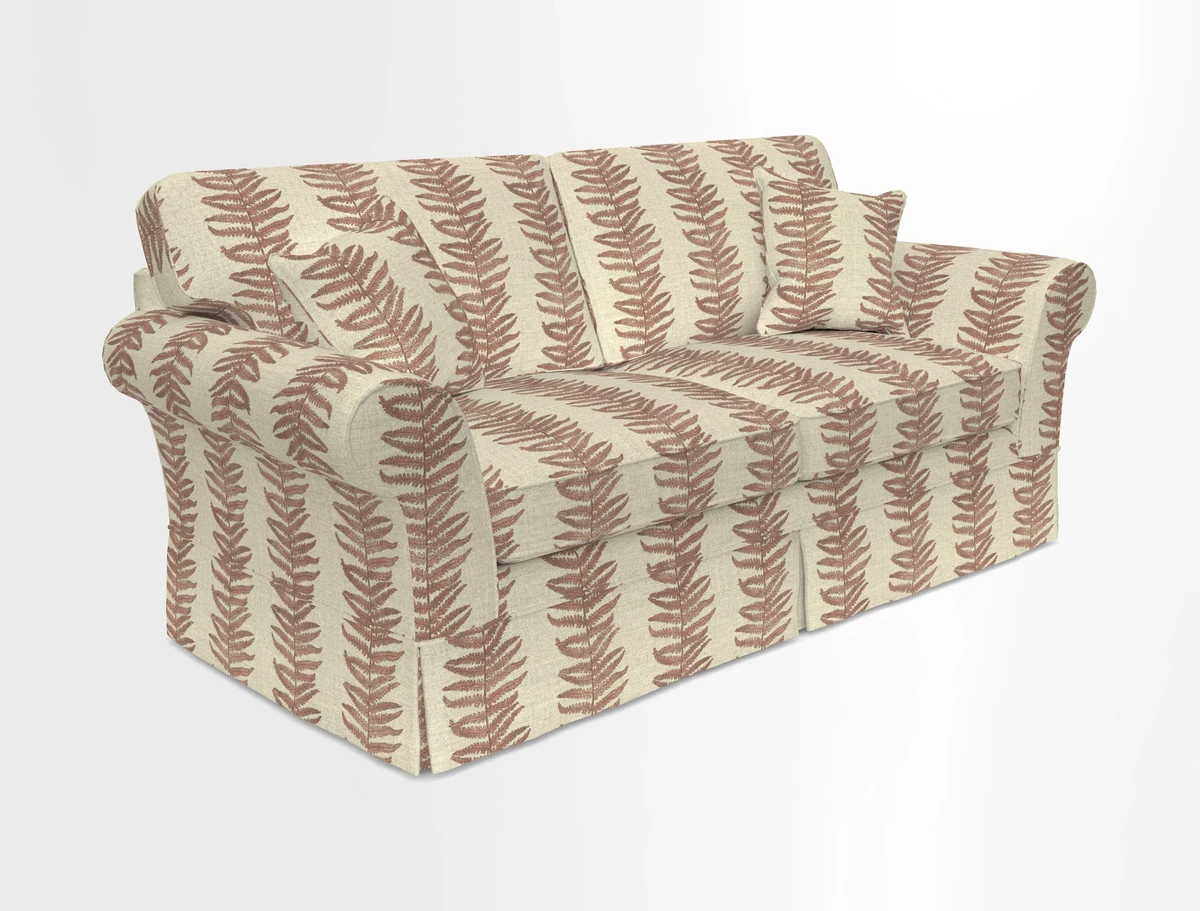 Lanhydrock 3 Seater Sofa in Floral Linens Lela Mystery Indigo