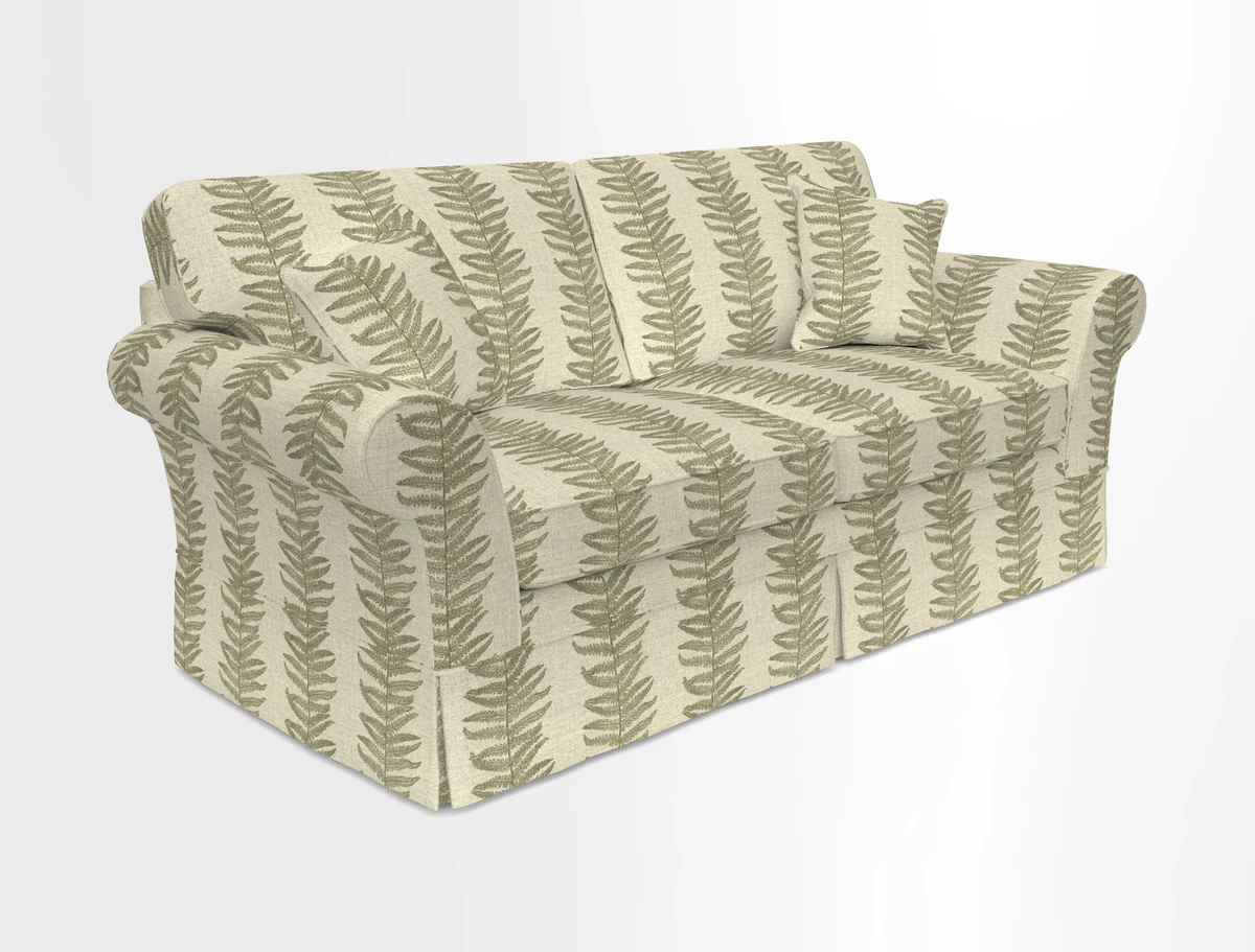 Lanhydrock 3 Seater Sofa in Floral Linens Lela Mystery Indigo