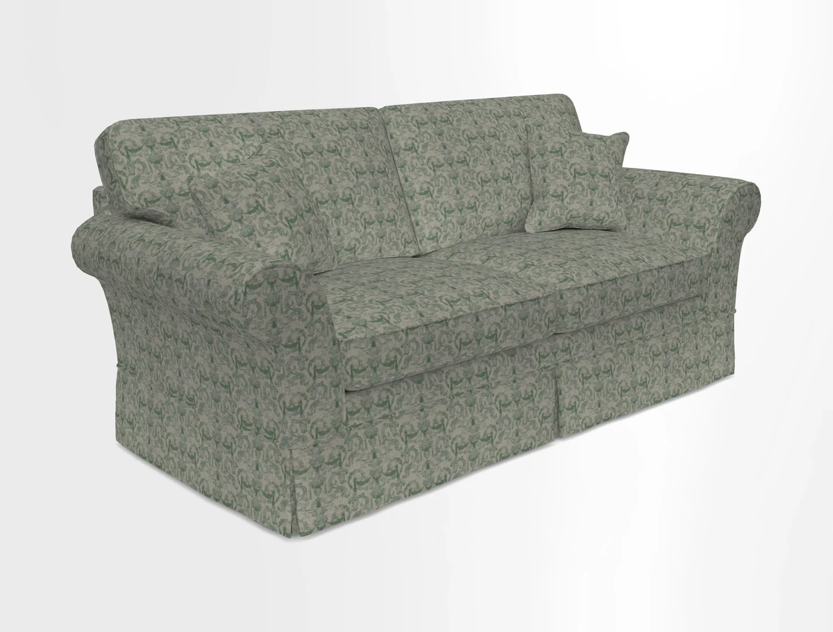 Lanhydrock 3 Seater Sofa in Floral Linens Lela Mystery Indigo