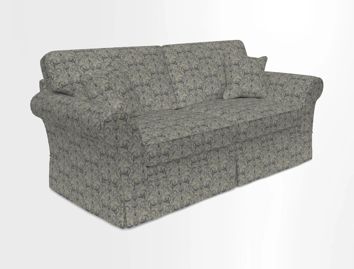 Lanhydrock 3 Seater Sofa in Floral Linens Lela Mystery Indigo