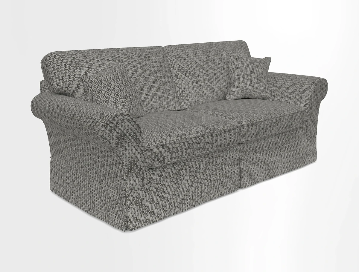 Lanhydrock 3 Seater Sofa in Floral Linens Lela Mystery Indigo