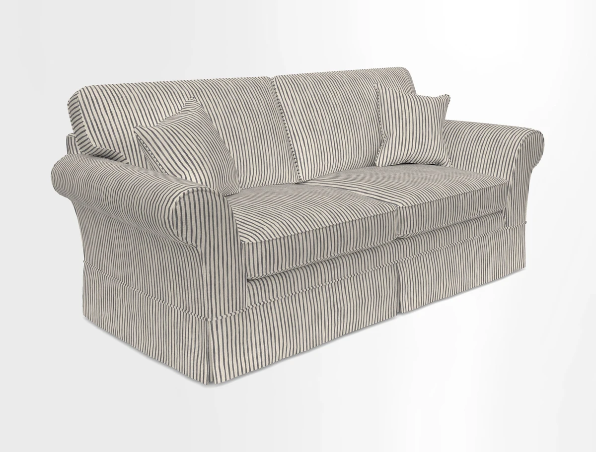 Lanhydrock 3 Seater Sofa in Floral Linens Lela Mystery Indigo