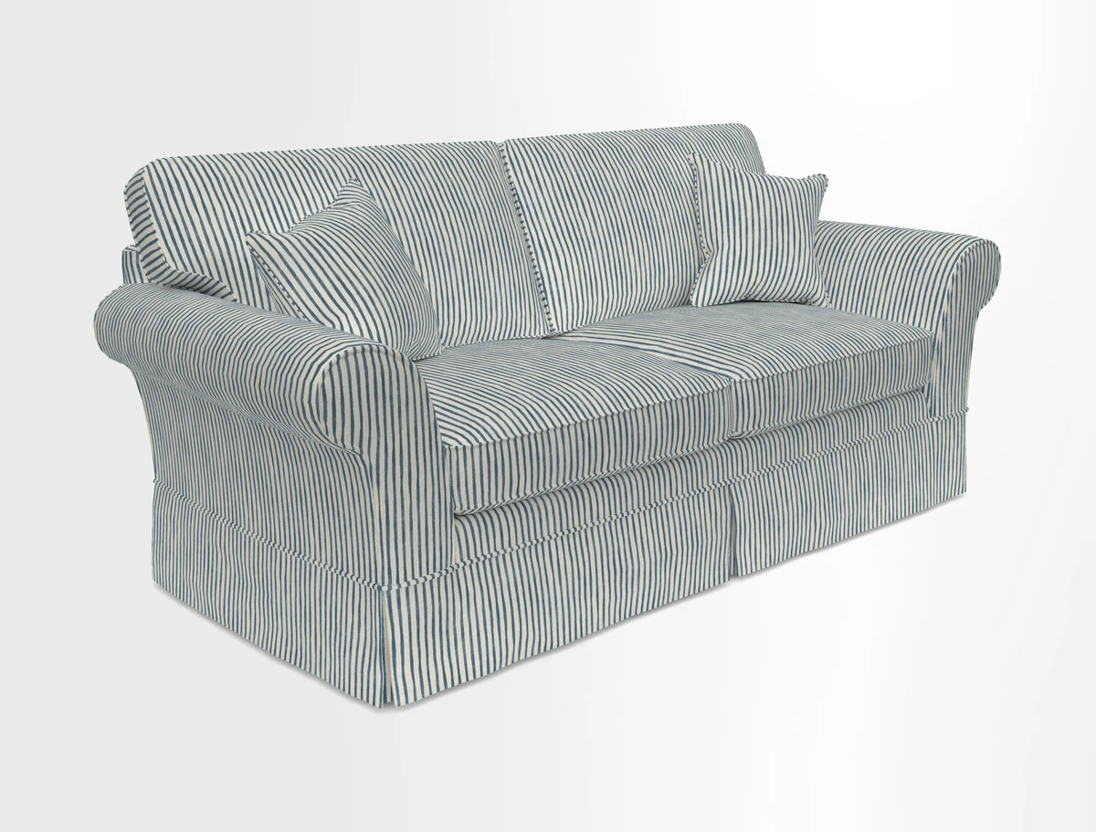 Lanhydrock 3 Seater Sofa in Floral Linens Lela Mystery Indigo