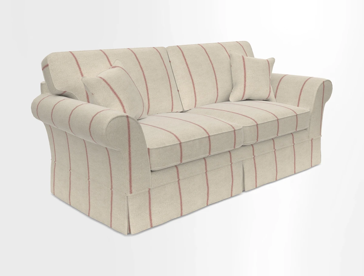 Lanhydrock 3 Seater Sofa in Floral Linens Lela Mystery Indigo