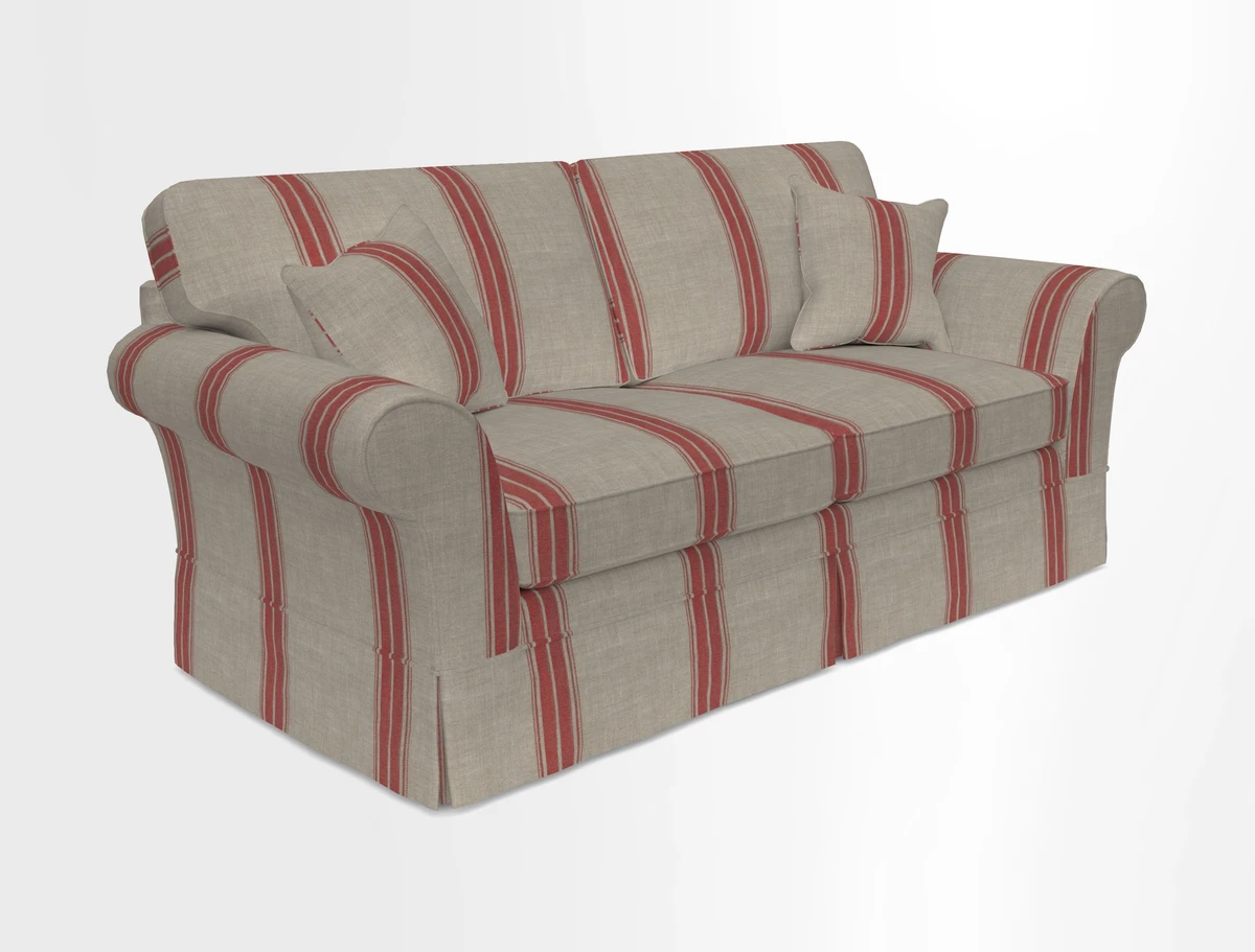Lanhydrock 3 Seater Sofa in Floral Linens Lela Mystery Indigo