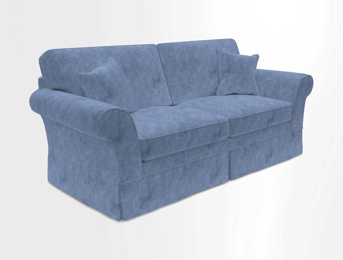 Lanhydrock 3 Seater Sofa in Floral Linens Lela Mystery Indigo