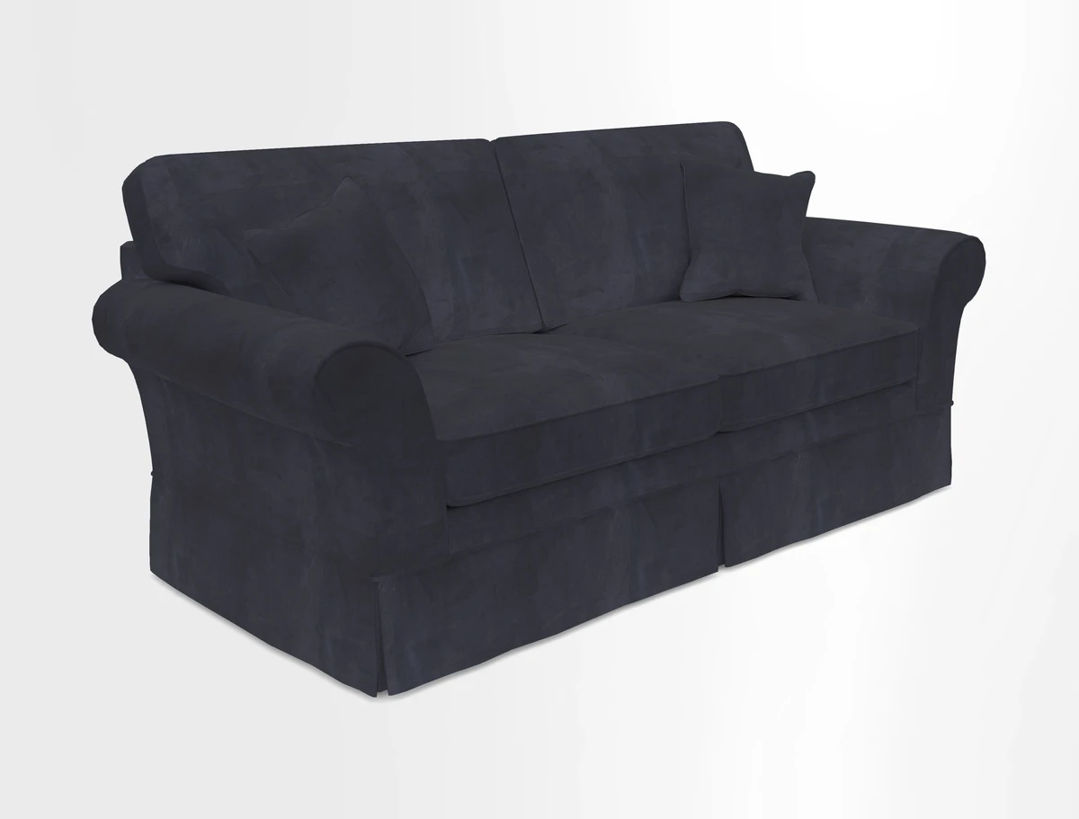 Lanhydrock 3 Seater Sofa in Floral Linens Lela Mystery Indigo