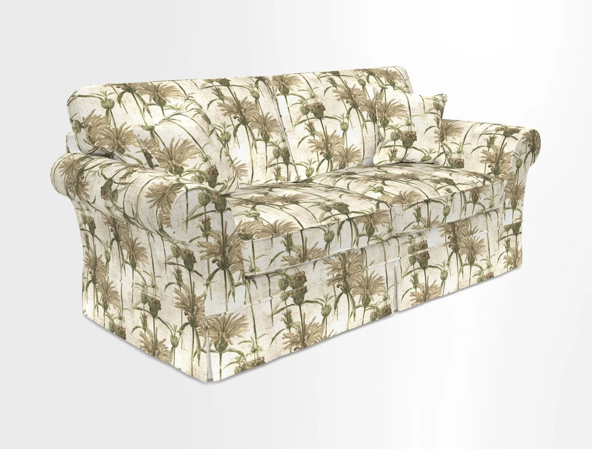 Lanhydrock 3 Seater Sofa in Floral Linens Lela Mystery Indigo