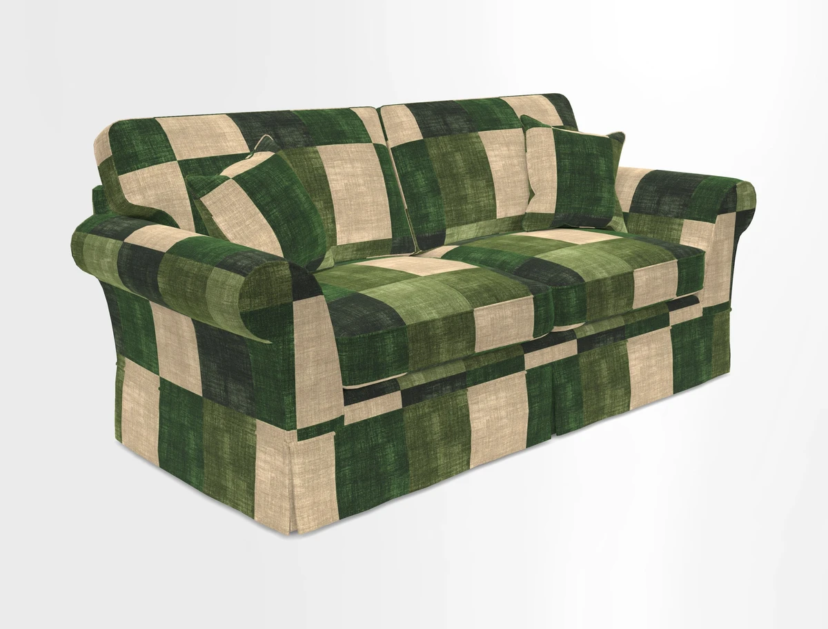 Lanhydrock 3 Seater Sofa in Floral Linens Lela Mystery Indigo