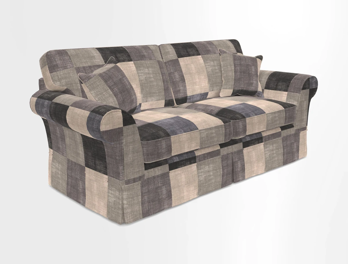 Lanhydrock 3 Seater Sofa in Floral Linens Lela Mystery Indigo