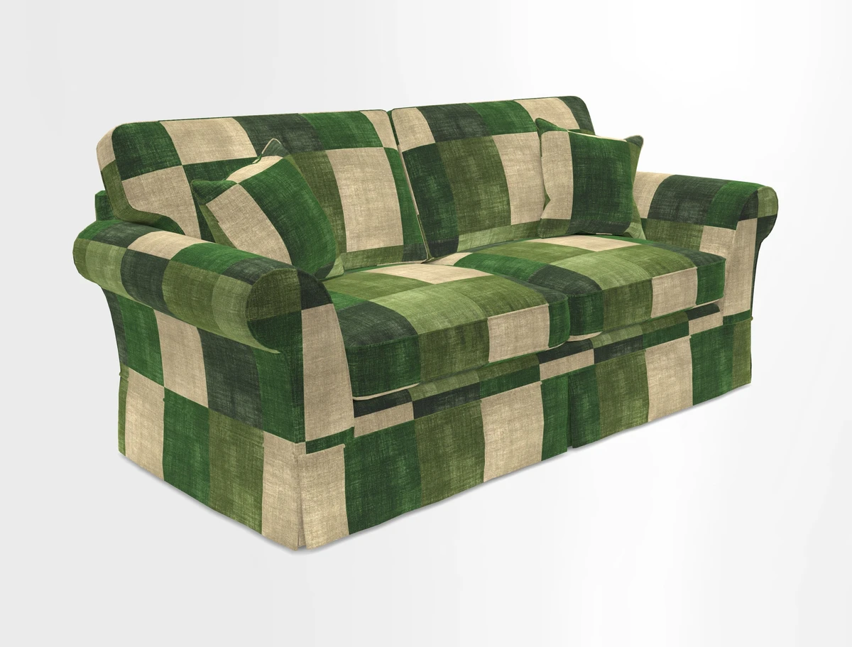 Lanhydrock 3 Seater Sofa in Floral Linens Lela Mystery Indigo