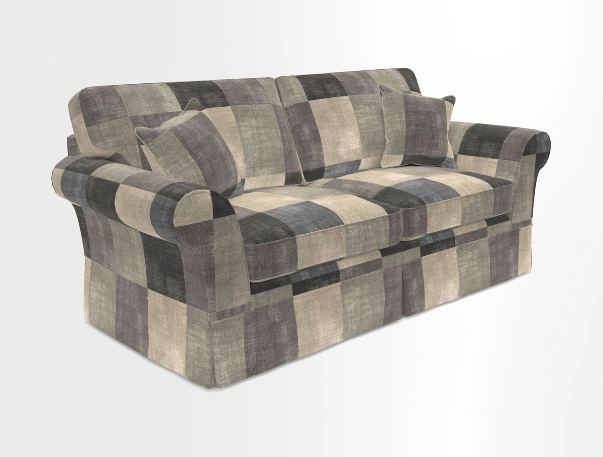 Lanhydrock 3 Seater Sofa in Floral Linens Lela Mystery Indigo