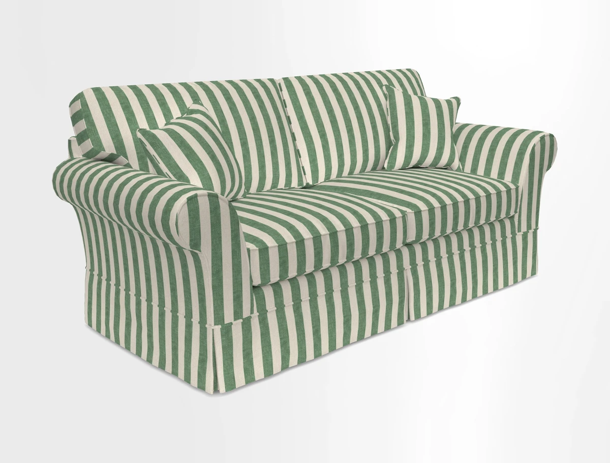 Lanhydrock 3 Seater Sofa in Floral Linens Lela Mystery Indigo