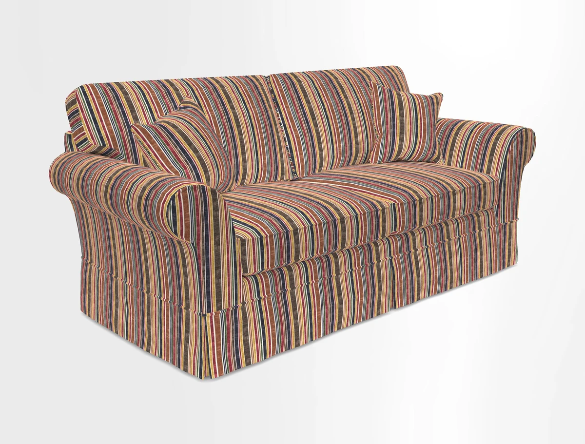 Lanhydrock 3 Seater Sofa in Floral Linens Lela Mystery Indigo