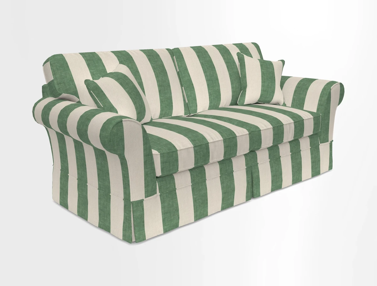 Lanhydrock 3 Seater Sofa in Floral Linens Lela Mystery Indigo