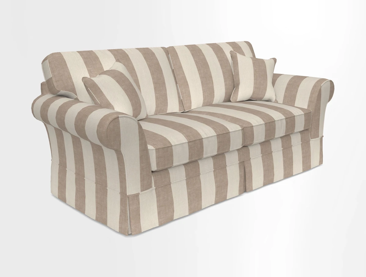 Lanhydrock 3 Seater Sofa in Floral Linens Lela Mystery Indigo