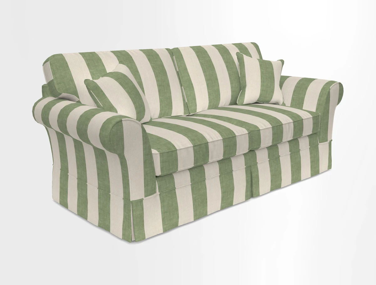 Lanhydrock 3 Seater Sofa in Floral Linens Lela Mystery Indigo