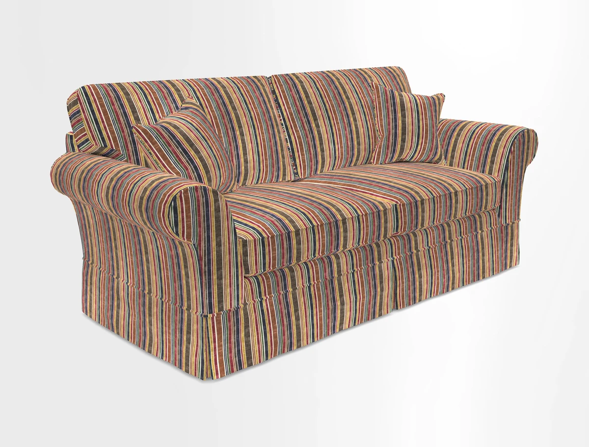 Lanhydrock 3 Seater Sofa in Floral Linens Lela Mystery Indigo