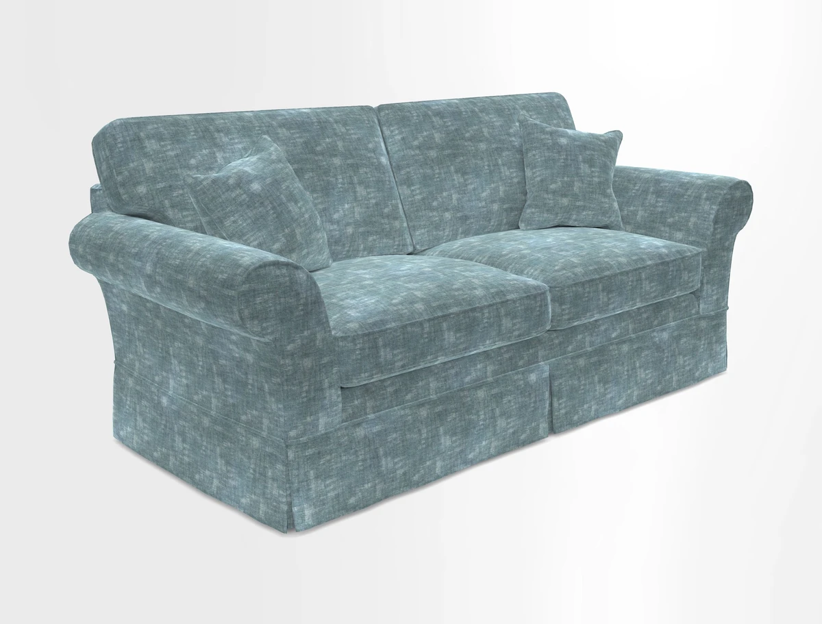 Lanhydrock 3 Seater Sofa in Floral Linens Lela Mystery Indigo