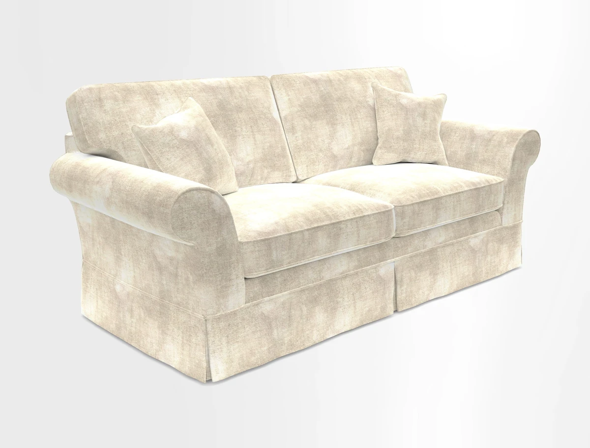 Lanhydrock 3 Seater Sofa in Floral Linens Lela Mystery Indigo