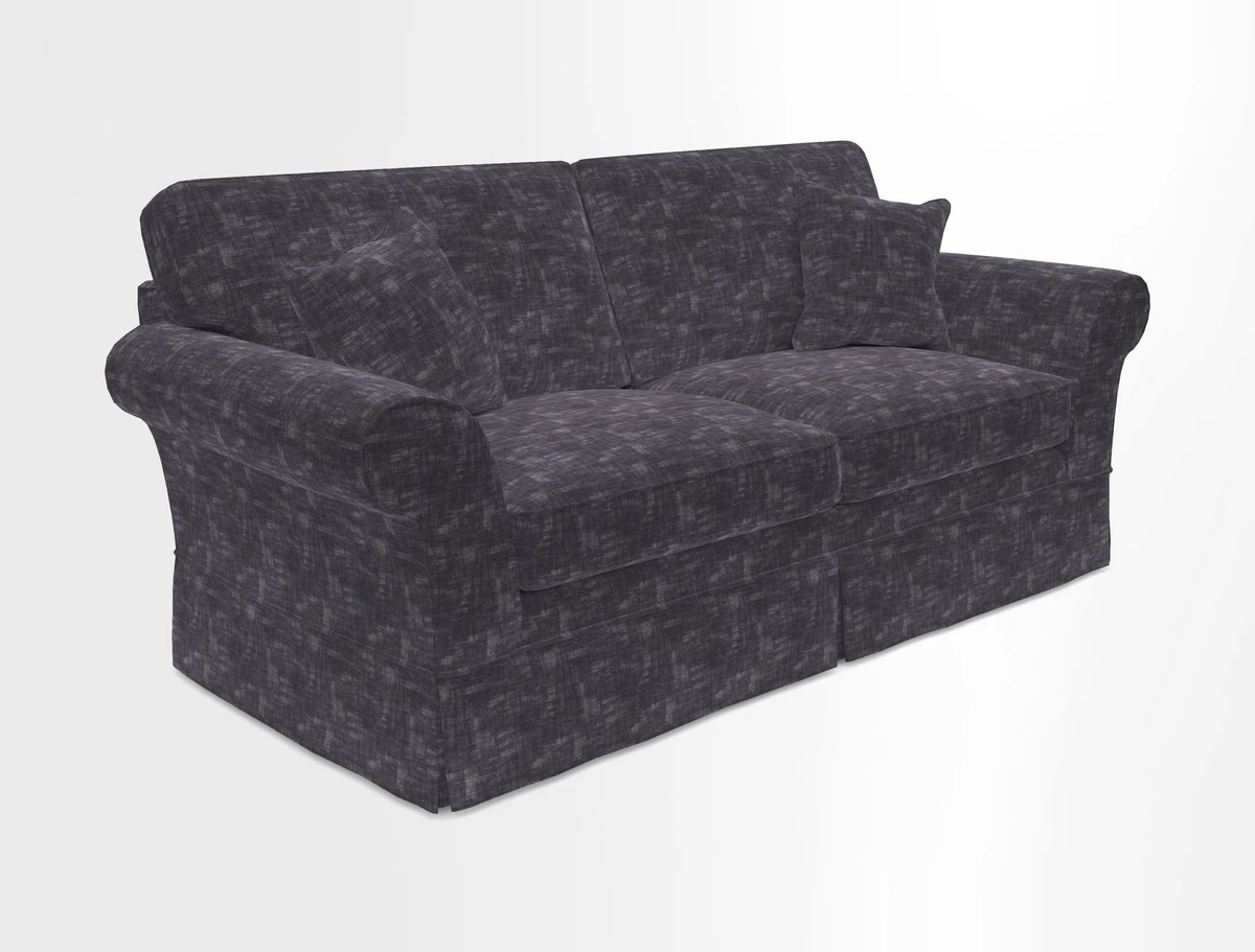 Lanhydrock 3 Seater Sofa in Floral Linens Lela Mystery Indigo