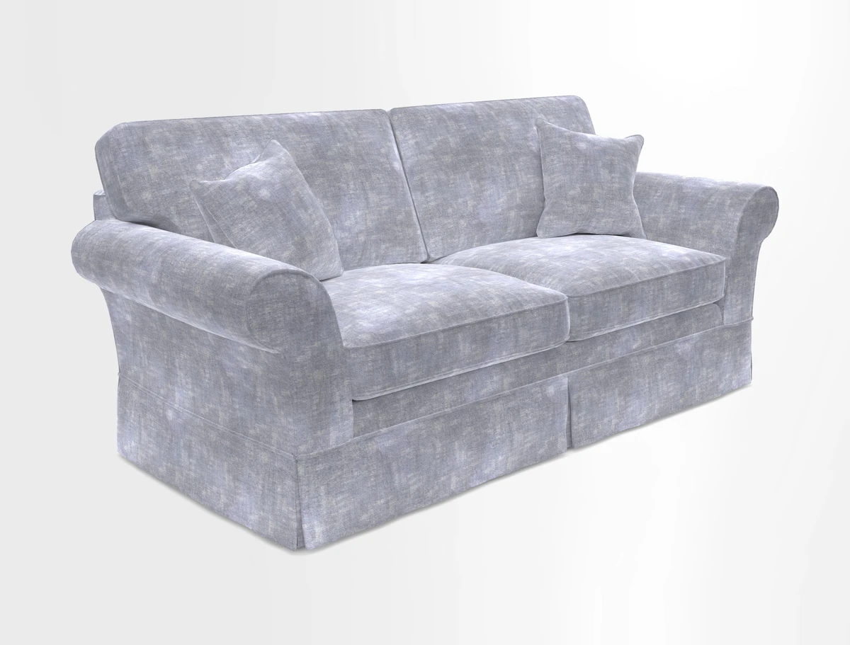 Lanhydrock 3 Seater Sofa in Floral Linens Lela Mystery Indigo