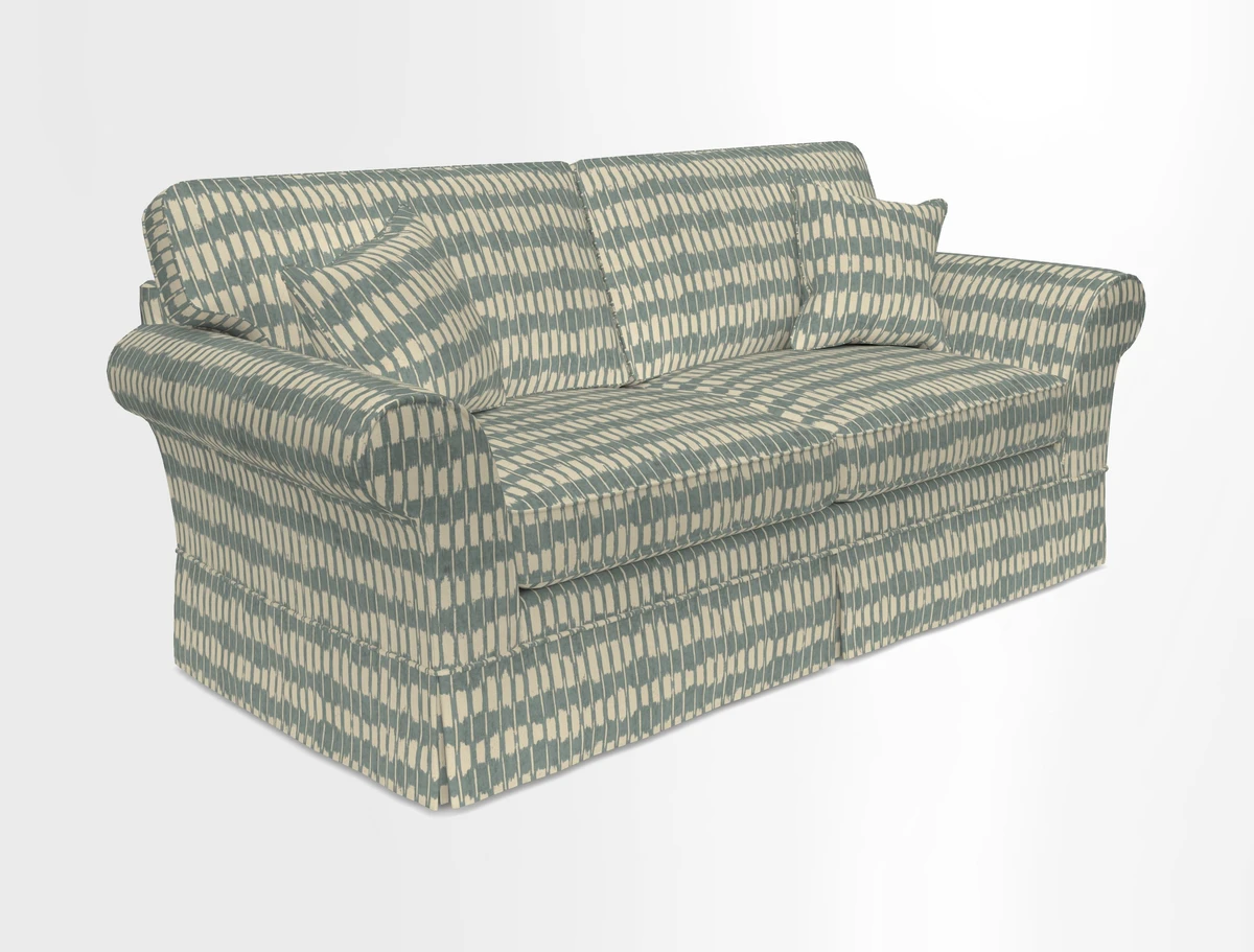 Lanhydrock 3 Seater Sofa in Floral Linens Lela Mystery Indigo