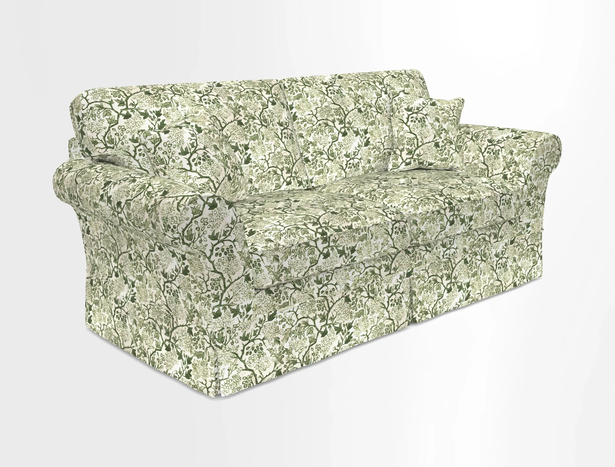 Lanhydrock 3 Seater Sofa in Floral Linens Lela Mystery Indigo