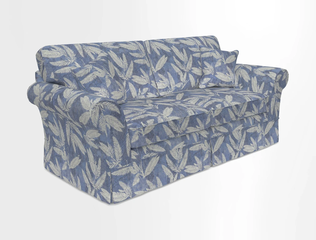 Lanhydrock 3 Seater Sofa in Floral Linens Lela Mystery Indigo