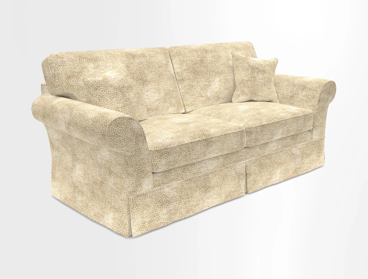 Lanhydrock 3 Seater Sofa in Floral Linens Lela Mystery Indigo