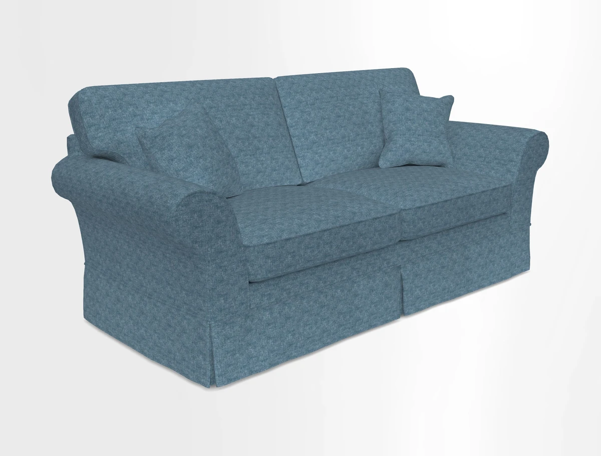 Lanhydrock 3 Seater Sofa in Floral Linens Lela Mystery Indigo