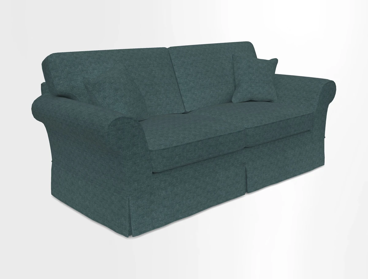 Lanhydrock 3 Seater Sofa in Floral Linens Lela Mystery Indigo