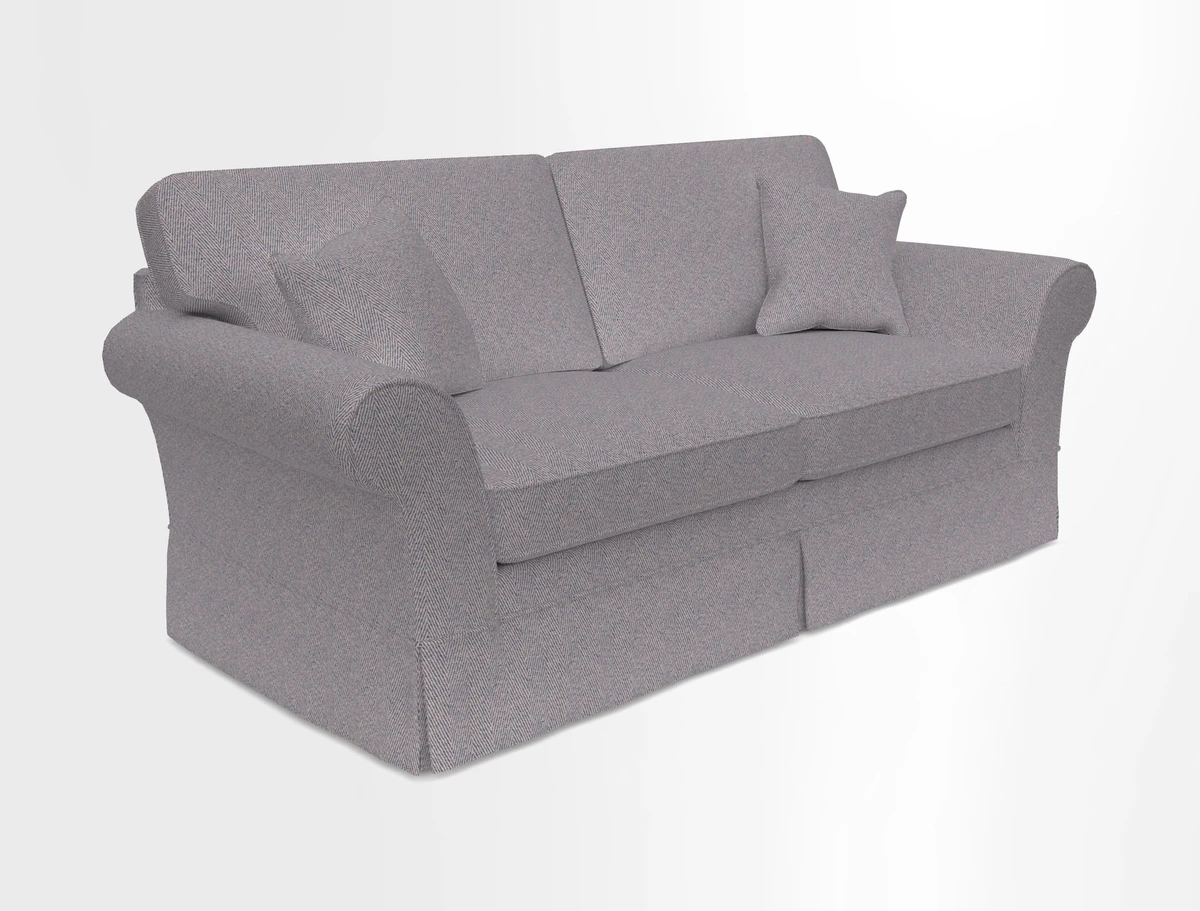 Lanhydrock 3 Seater Sofa in Floral Linens Lela Mystery Indigo