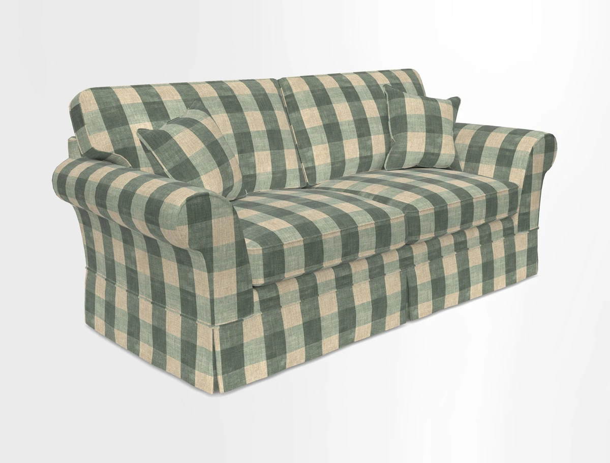 Lanhydrock 3 Seater Sofa in Floral Linens Lela Mystery Indigo