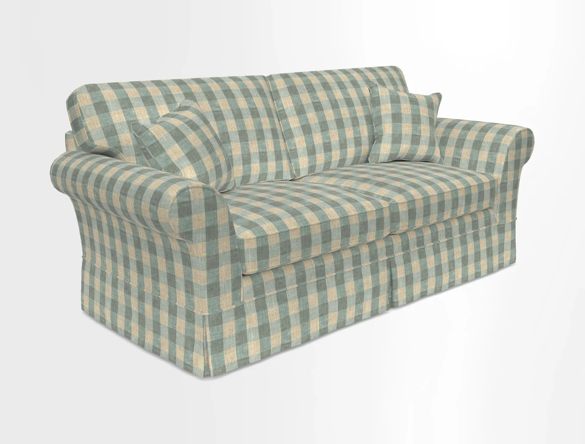 Lanhydrock 3 Seater Sofa in Floral Linens Lela Mystery Indigo