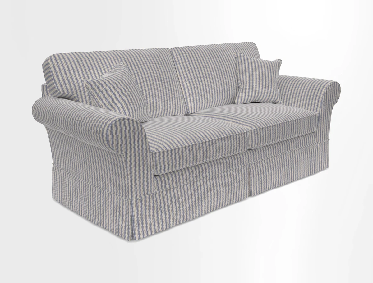 Lanhydrock 3 Seater Sofa in Floral Linens Lela Mystery Indigo