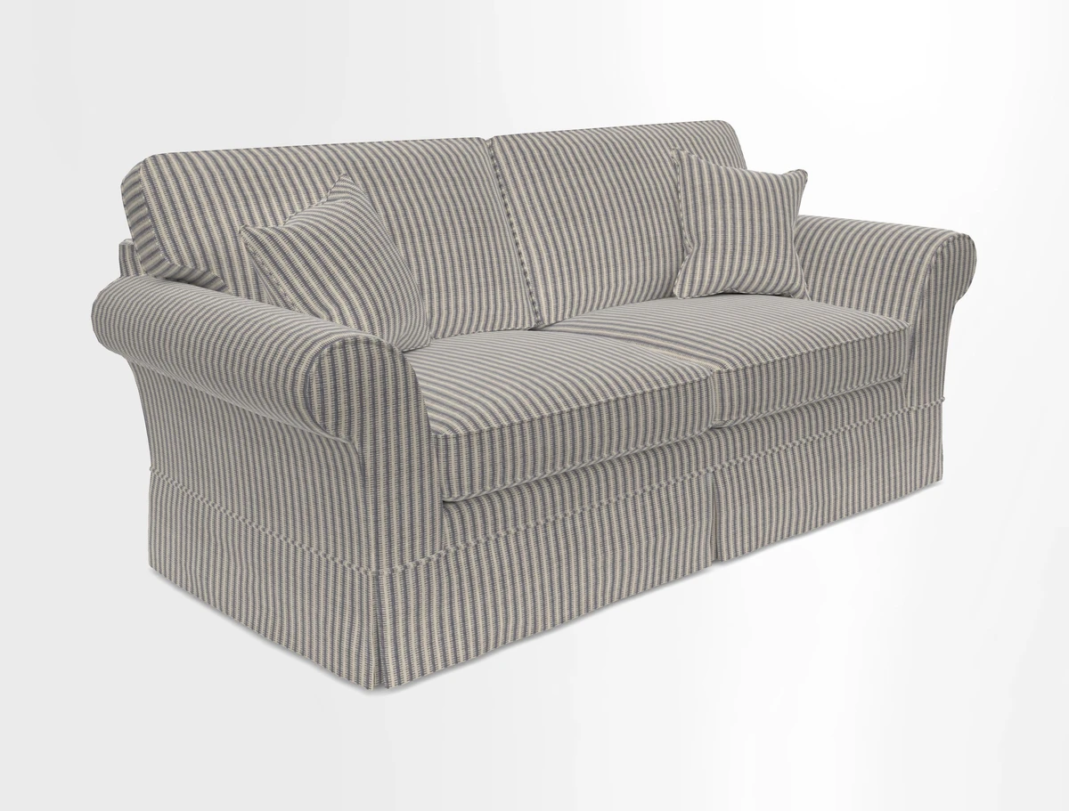 Lanhydrock 3 Seater Sofa in Floral Linens Lela Mystery Indigo