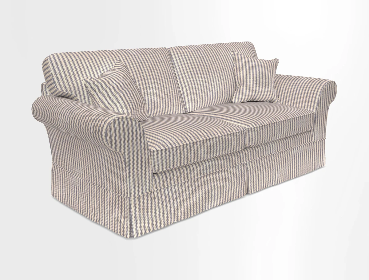 Lanhydrock 3 Seater Sofa in Floral Linens Lela Mystery Indigo