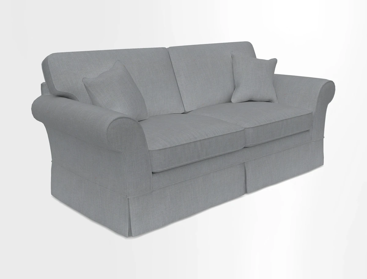 Lanhydrock 3 Seater Sofa in Floral Linens Lela Mystery Indigo