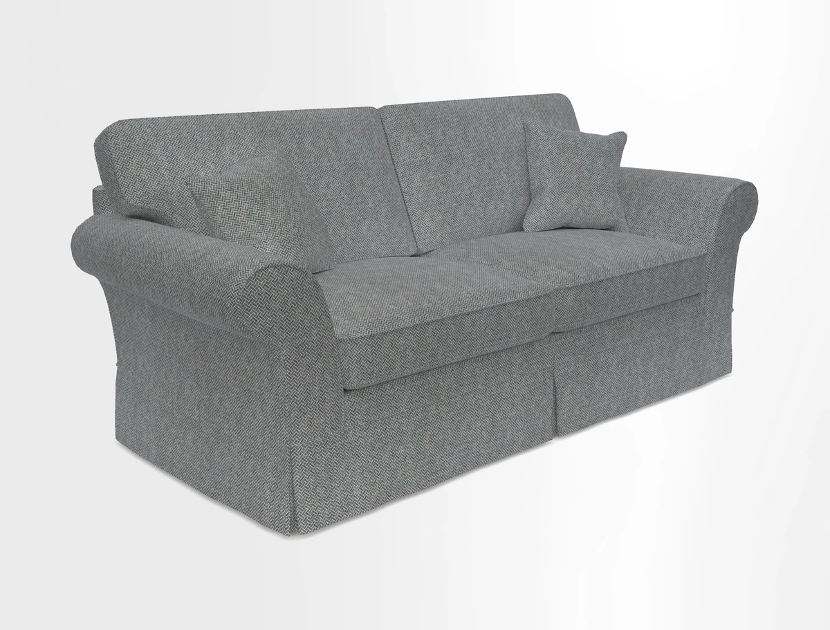 Lanhydrock 3 Seater Sofa in Floral Linens Lela Mystery Indigo