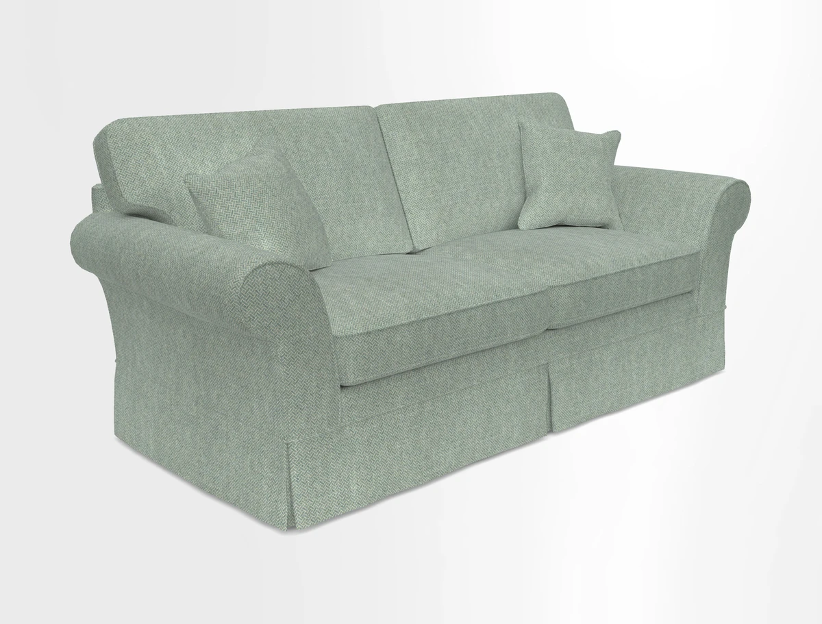 Lanhydrock 3 Seater Sofa in Floral Linens Lela Mystery Indigo