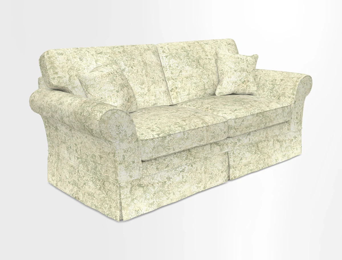 Lanhydrock 3 Seater Sofa in Floral Linens Lela Mystery Indigo