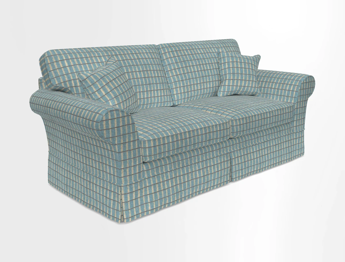 Lanhydrock 3 Seater Sofa in Floral Linens Lela Mystery Indigo