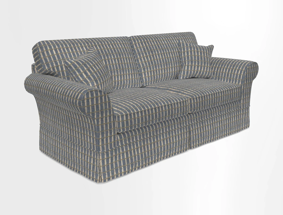 Lanhydrock 3 Seater Sofa in Floral Linens Lela Mystery Indigo