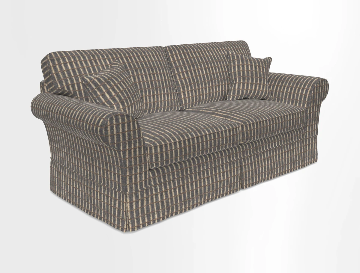 Lanhydrock 3 Seater Sofa in Floral Linens Lela Mystery Indigo