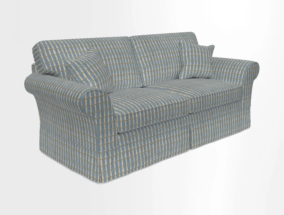 Lanhydrock 3 Seater Sofa in Floral Linens Lela Mystery Indigo